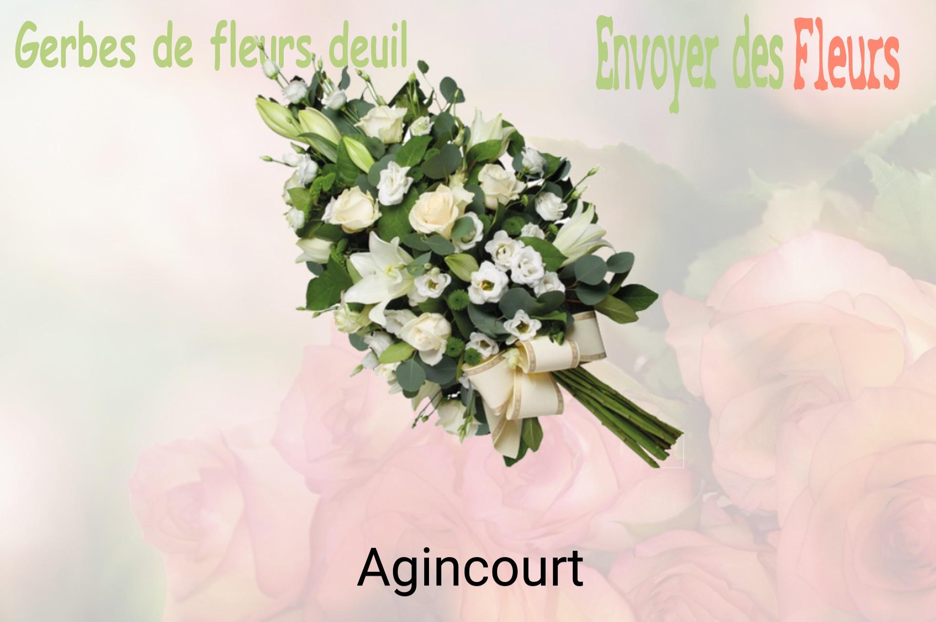 Gerbe de fleurs de deuil livrée à Agincourt
